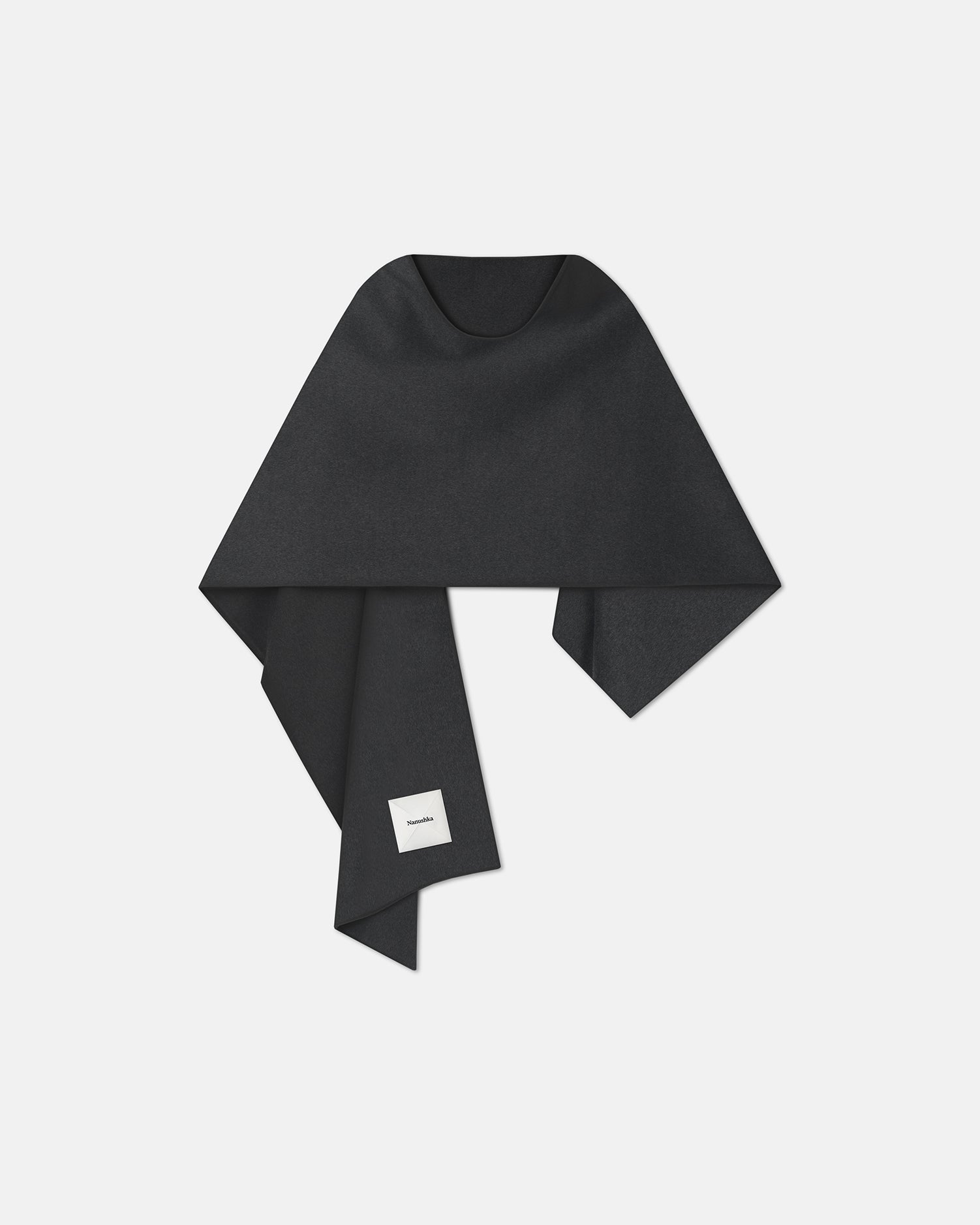 Kamin - Double Wool Scarf - Grey Melange