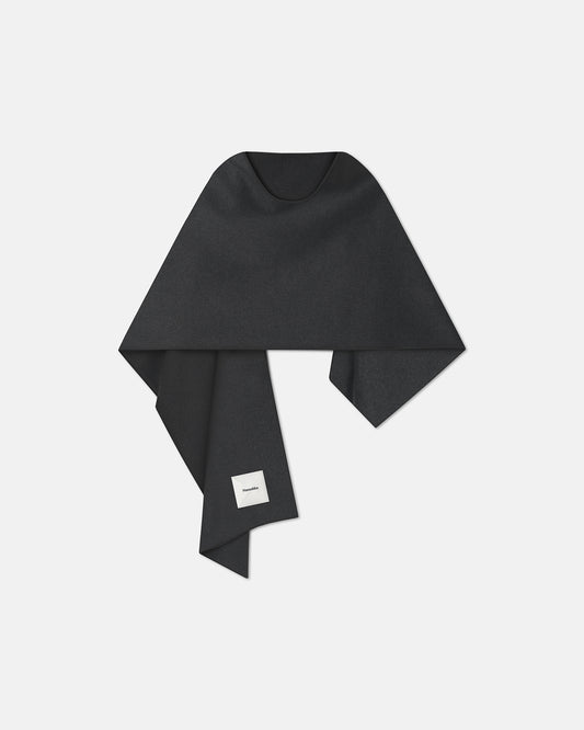 Kamin - Double Wool Scarf - Grey Melange