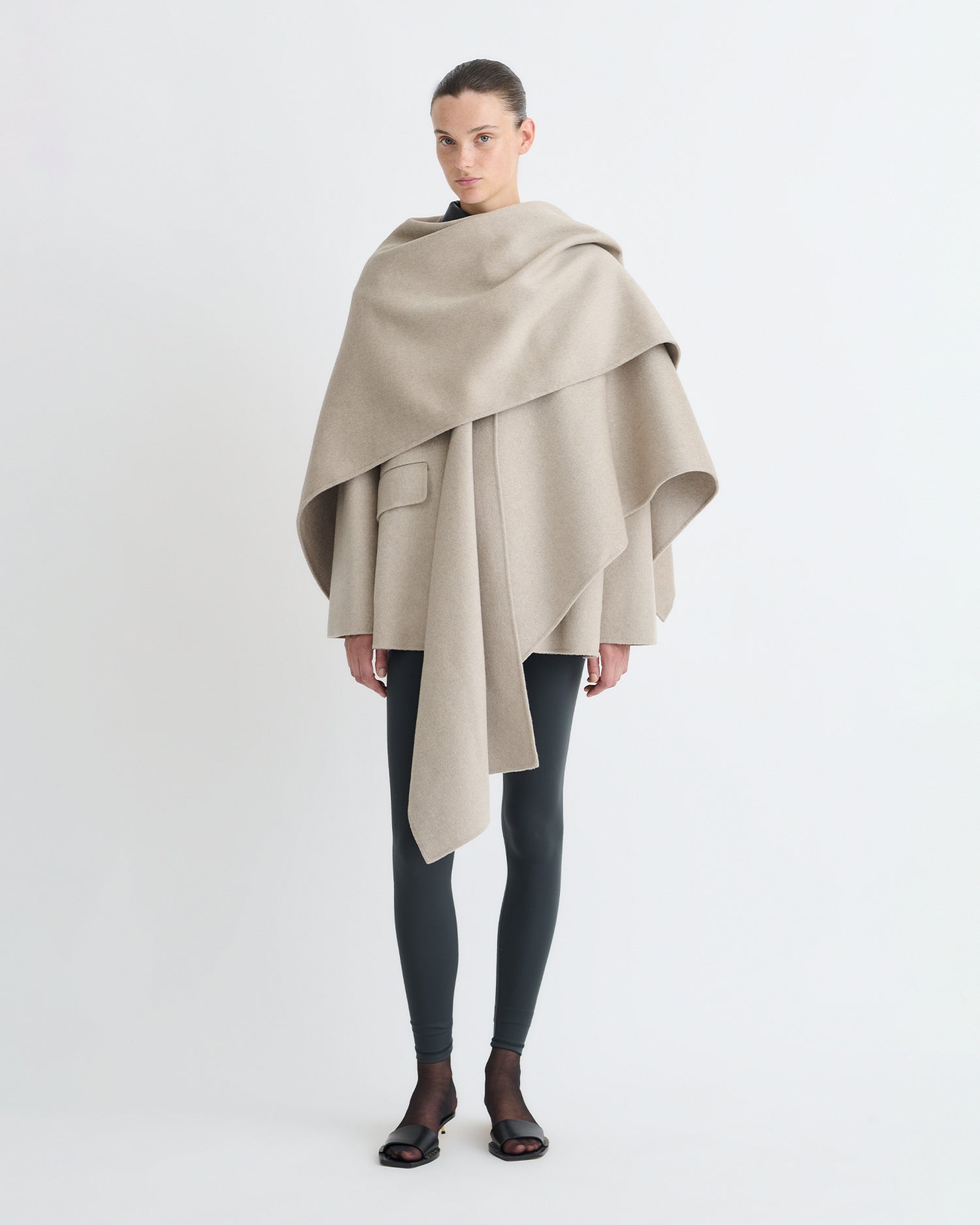 Kamin - Double Wool Scarf - Stone