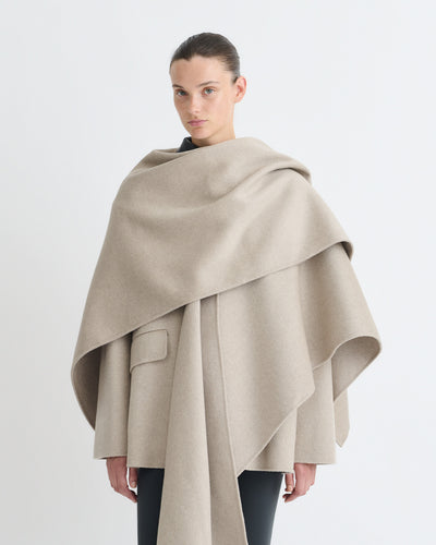 Kamin - Double Wool Scarf - Stone