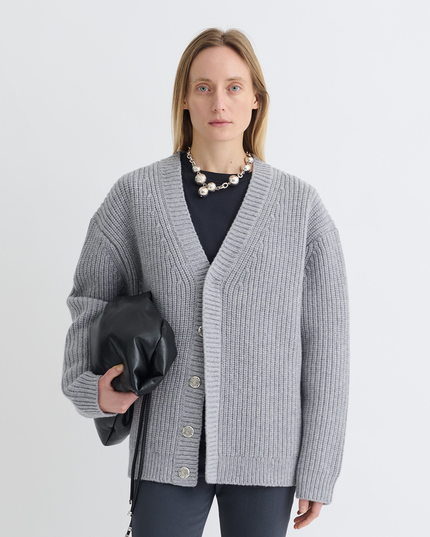 Varten - Merino and Cashmere-Blend Cardigan - Light Grey