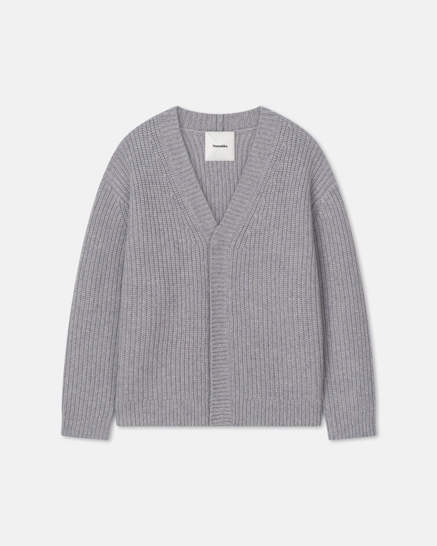 Varten - Merino and Cashmere-Blend Cardigan - Light Grey