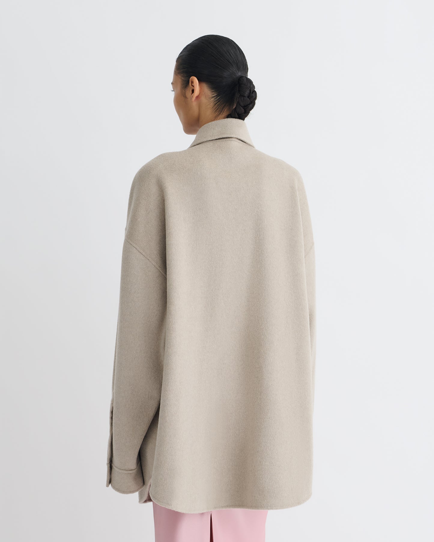 Martin - Double Wool Overshirt - Stone