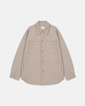 Martin - Double Wool Overshirt - Stone