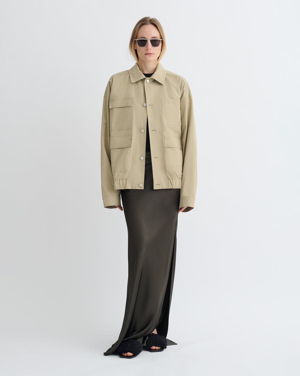 Zubin - Tech Twill Jacket - Pebble