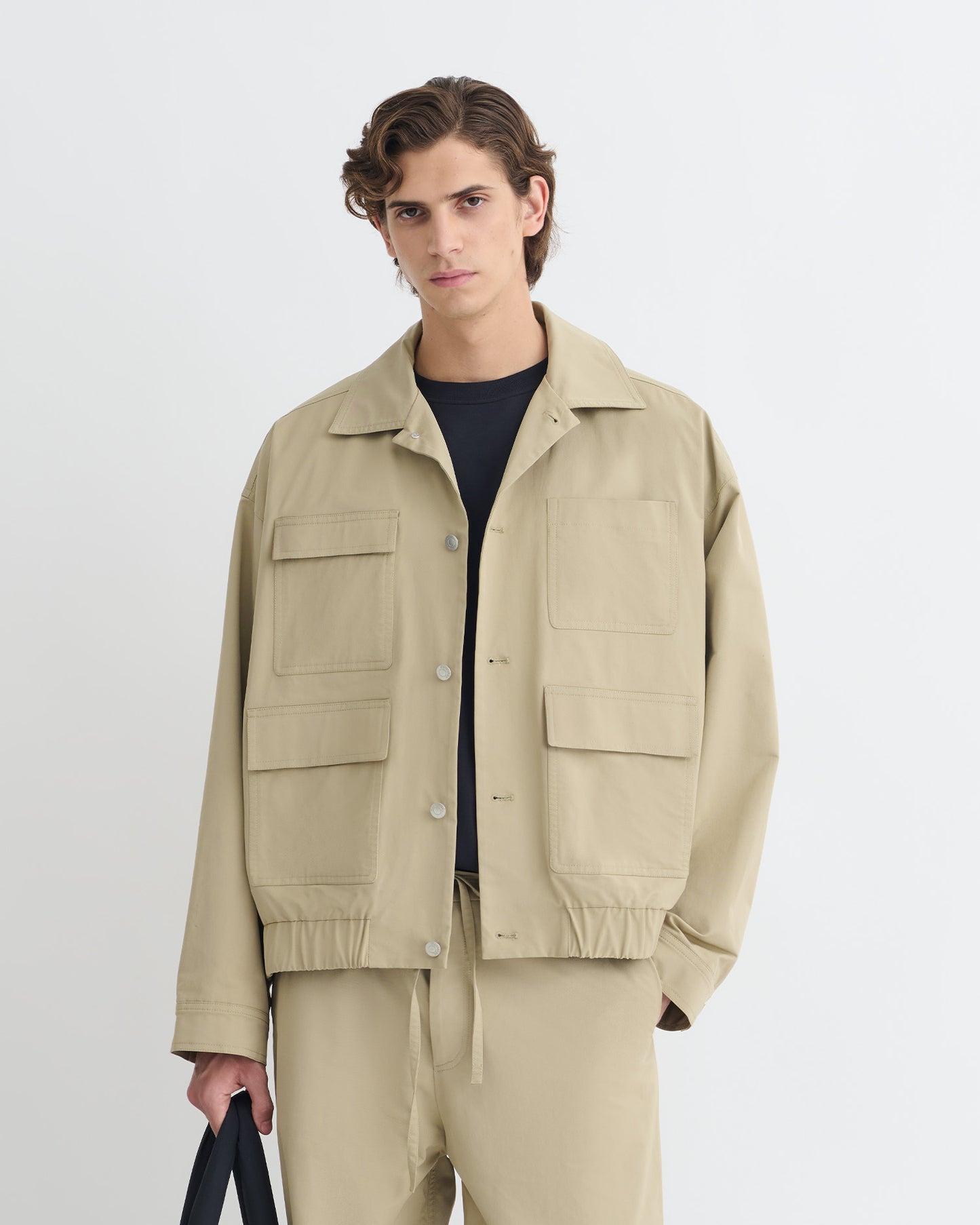 Zubin - Tech Twill Jacket - Pebble