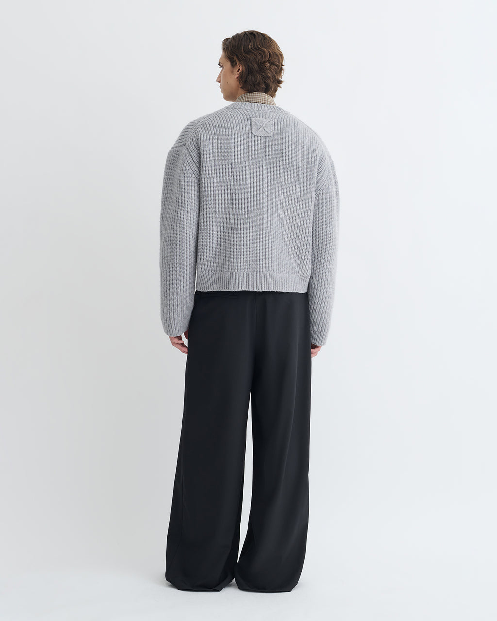Morcar - Merino and cashmere sweater - Light Grey