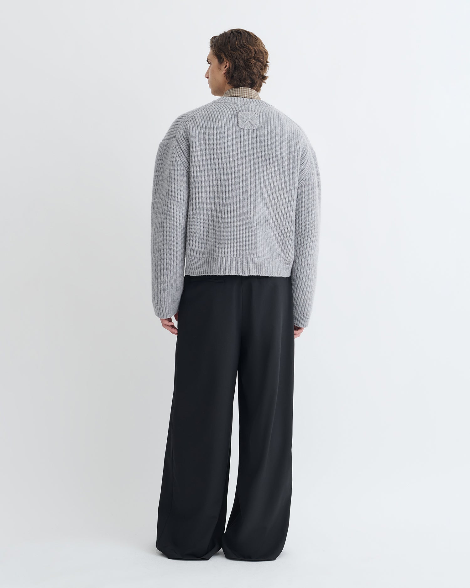 Morcar - Merino and cashmere sweater - Light Grey