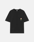 Wren - Printed Cotton-Jersey T-Shirt - Black/Roses