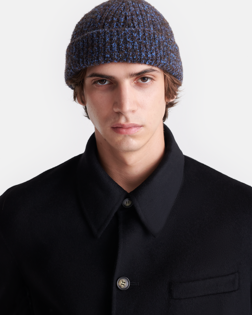 Madis - Boucle beanie - Blue/Brown