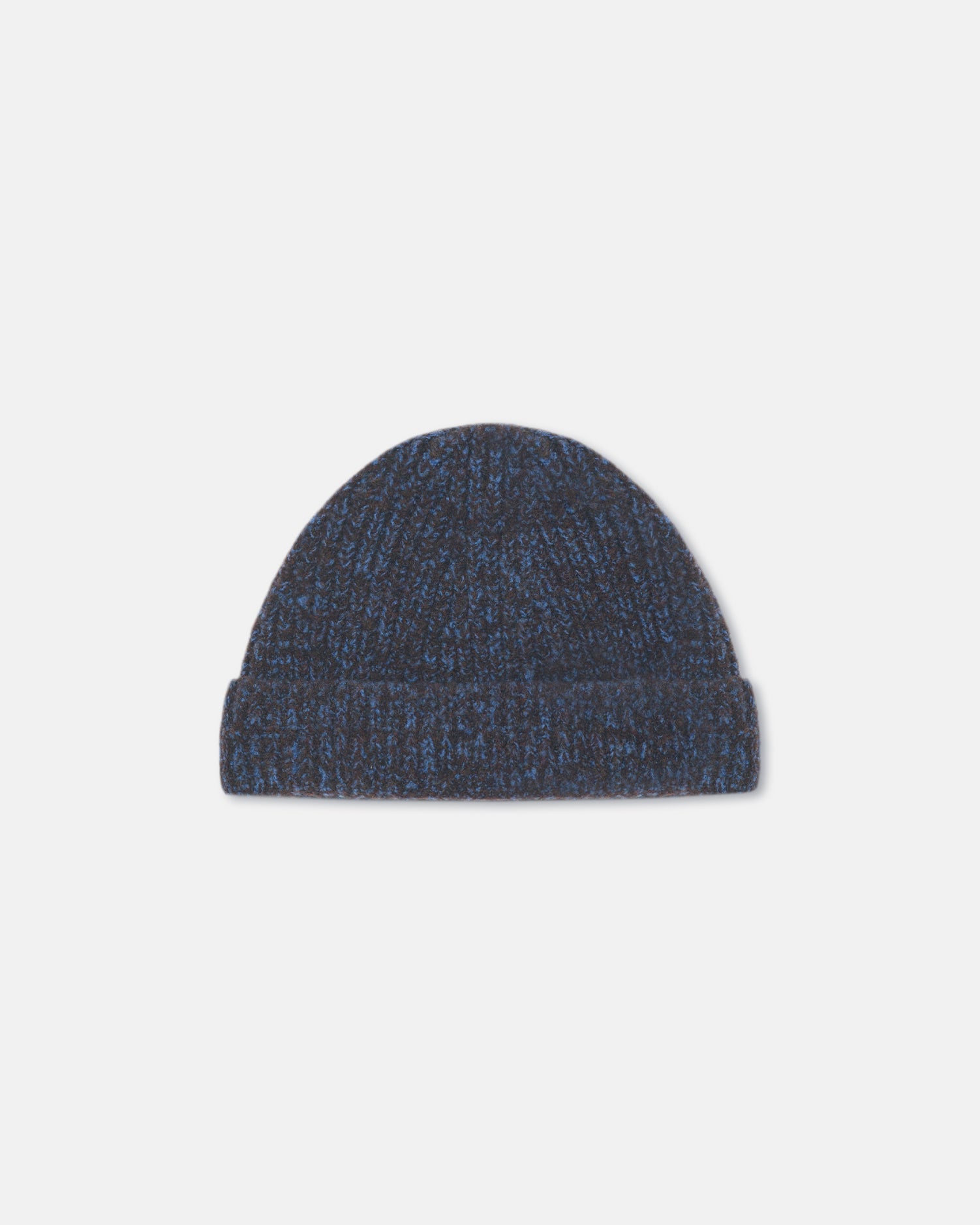 Madis - Compact Boucle Beanie - Blue/Brown