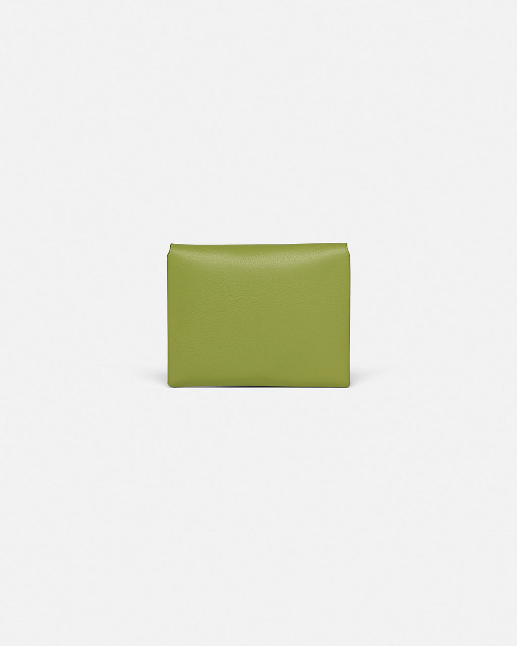 Folded - Leather cardholder - Lime/Moonbeam