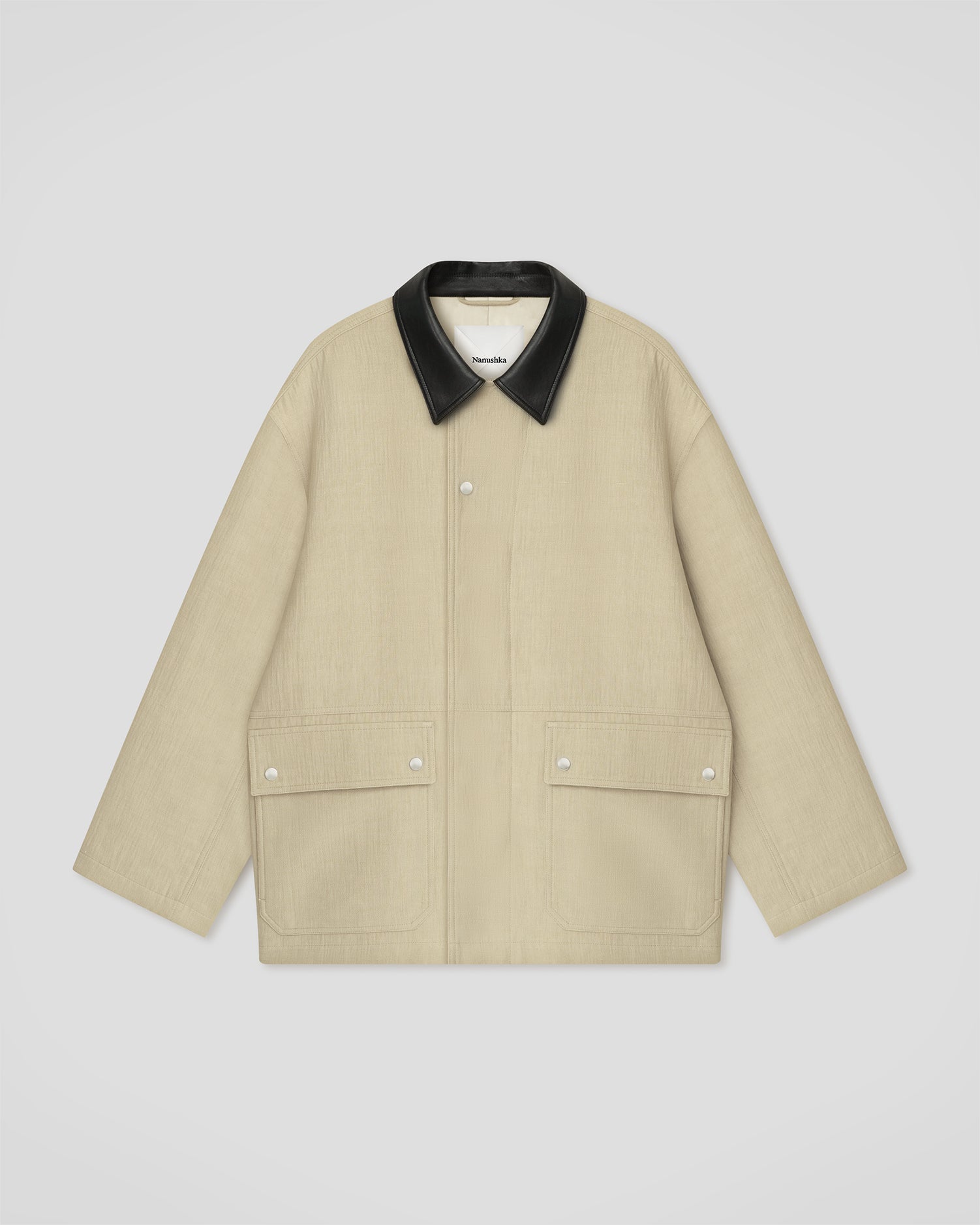 Melesio - Bonded Linen Jacket - Sand