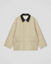 Melesio - Bonded Linen Jacket - Sand