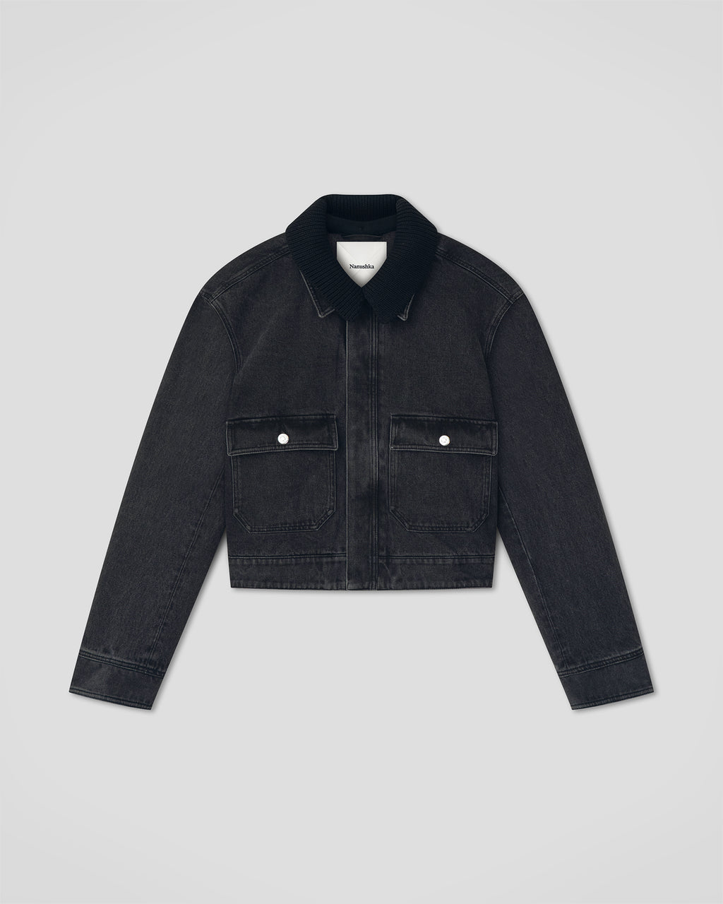 Nowell - Denim jacket - Washed Black/Black