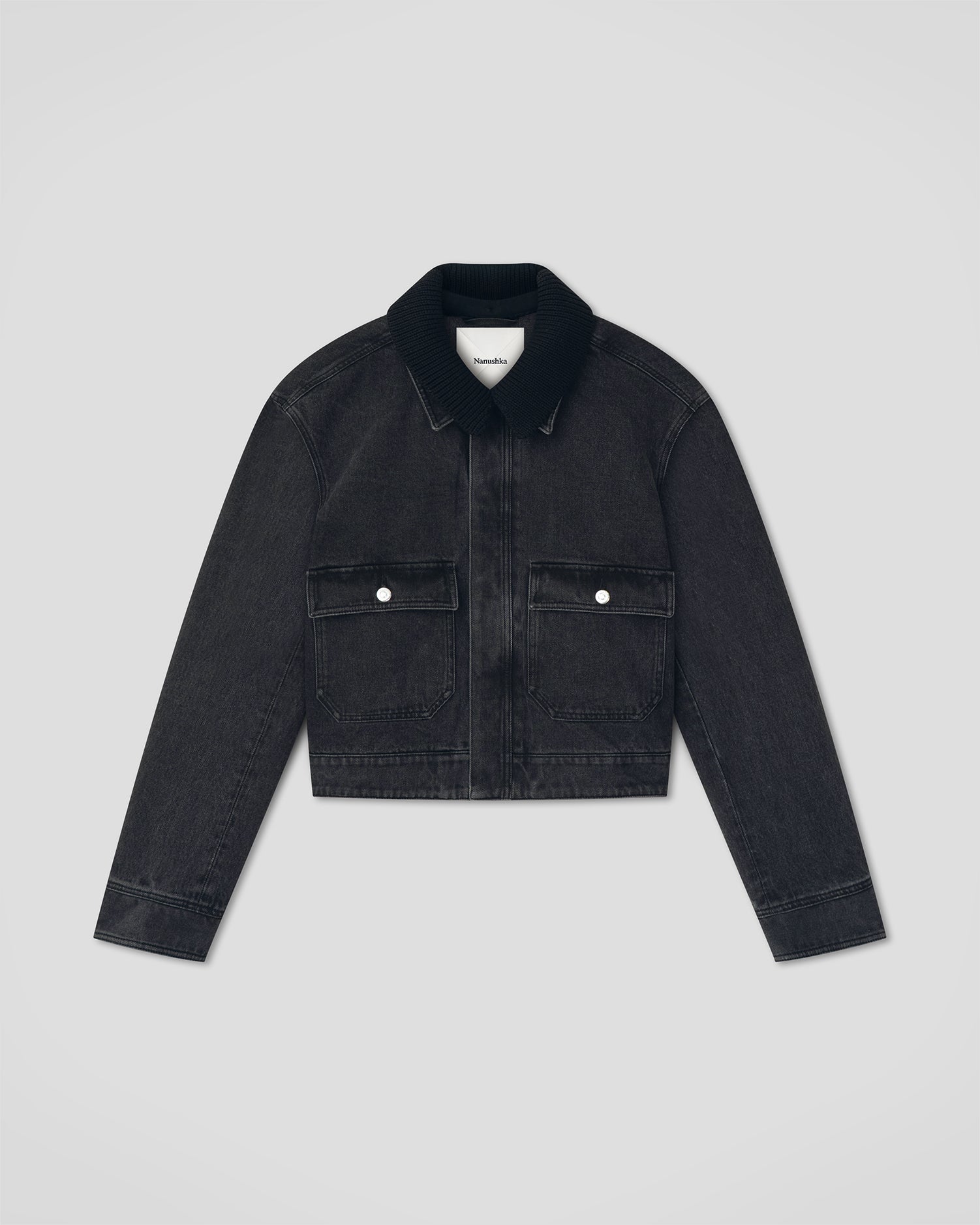 Nowell - Denim jacket - Washed Black/Black