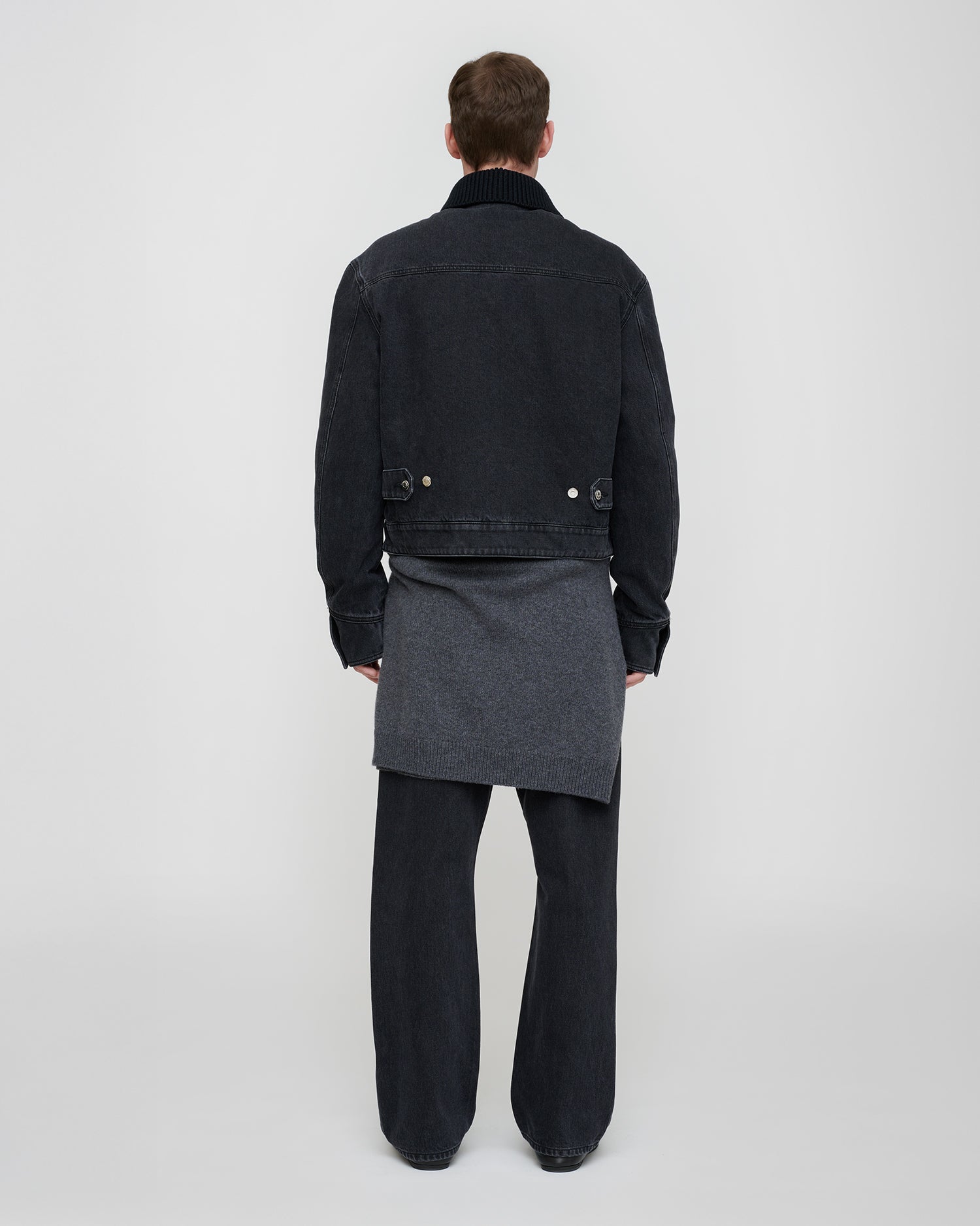 Nowell - Denim jacket - Washed Black/Black