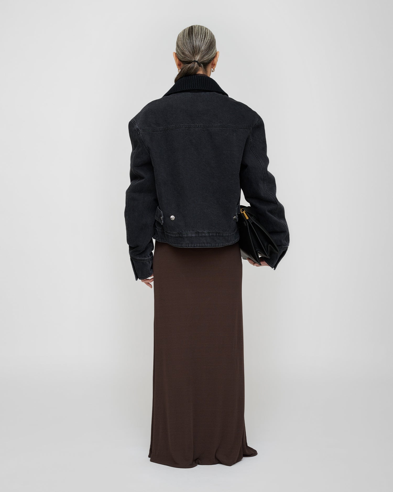Nowell - Denim jacket - Washed Black/Black