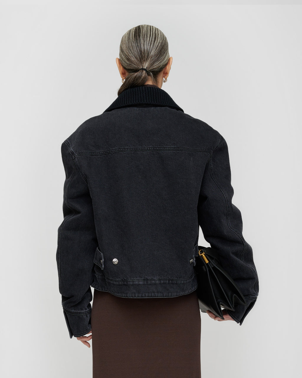 Nowell - Denim jacket - Washed Black/Black