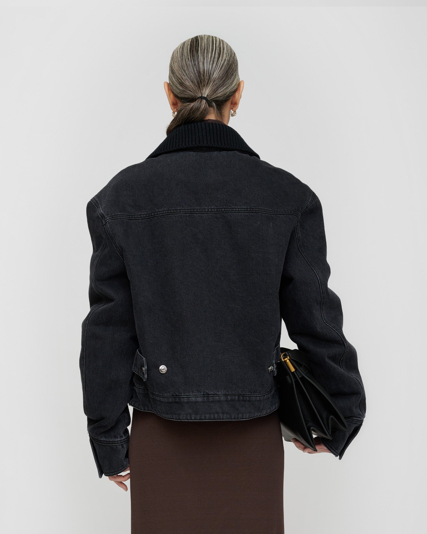 Nowell - Denim jacket - Washed Black/Black
