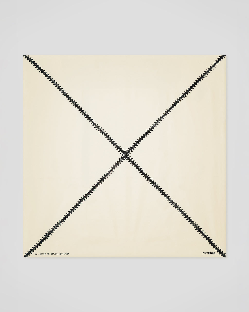 Miani - Silk Scarf - Origami Creme