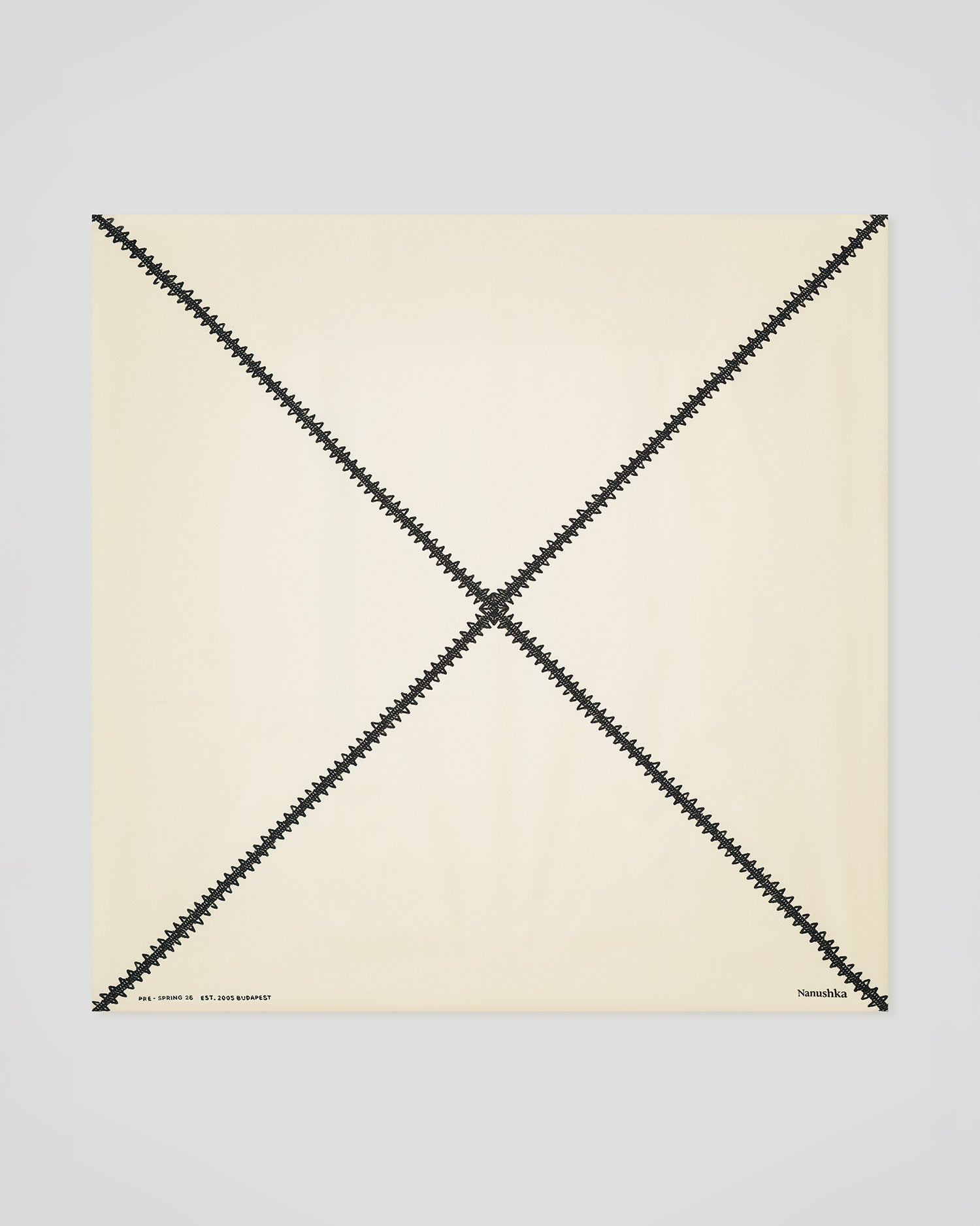 Miani - Silk Scarf - Origami Creme