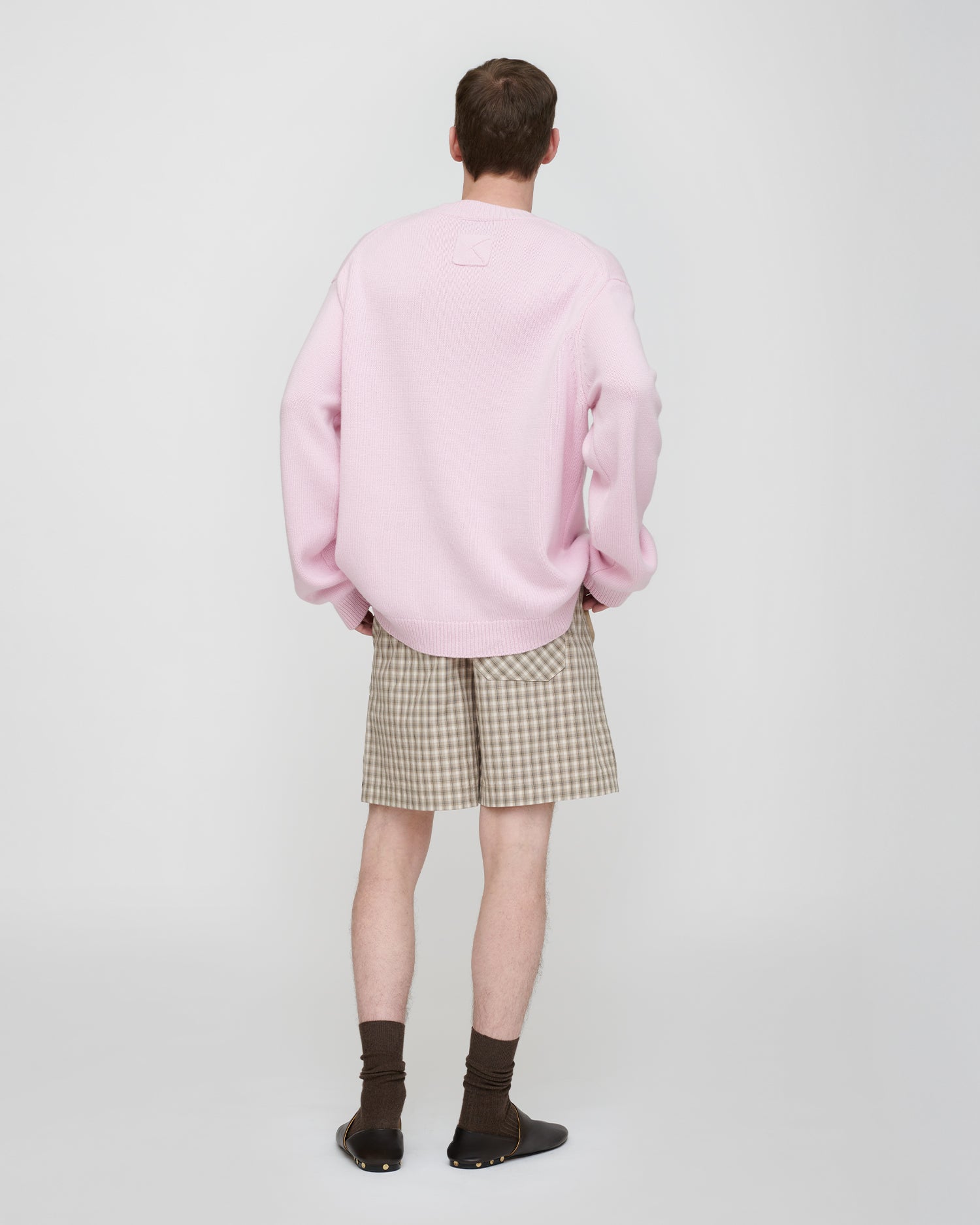 Renea - Wool Cotton Blend Sweater - Pink