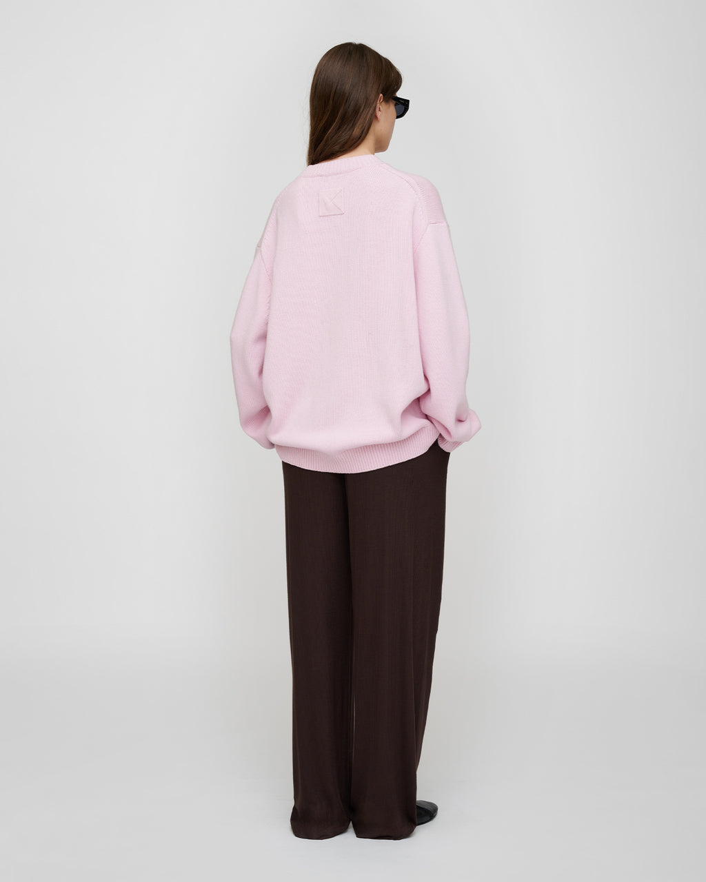 Renea - Wool Cotton Blend Sweater - Pink