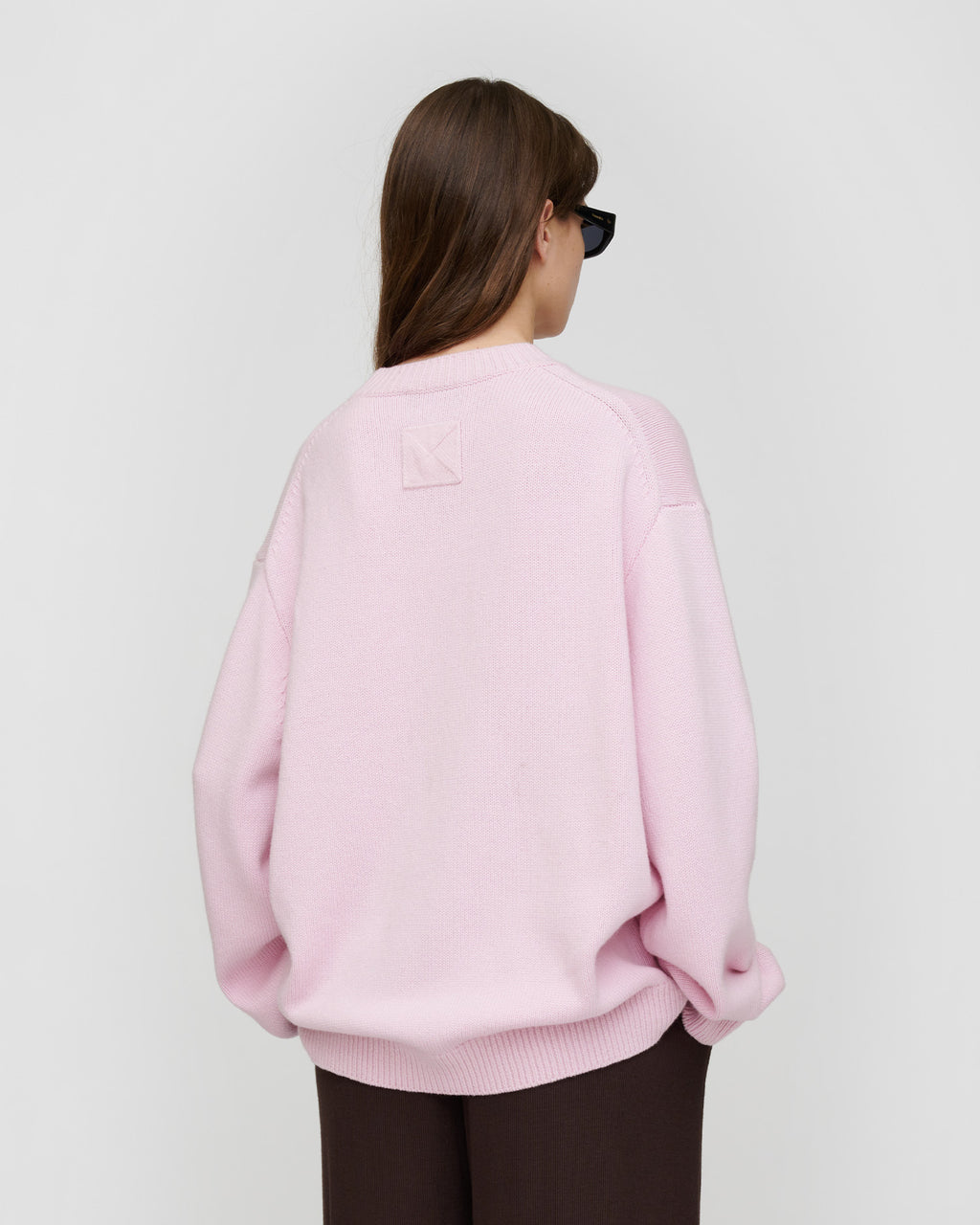 Renea - Wool Cotton Blend Sweater - Pink
