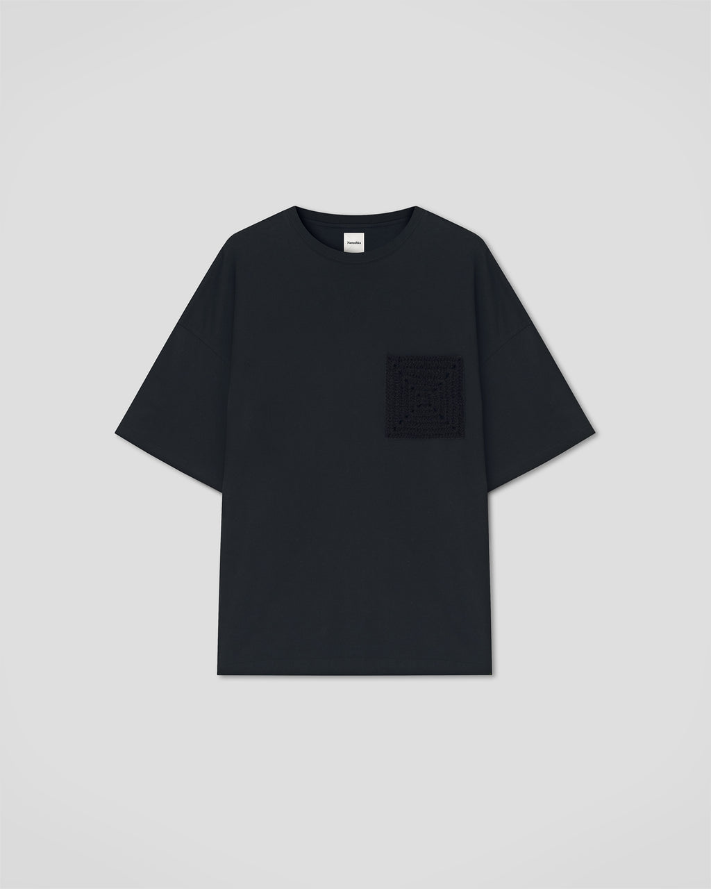 Wren Origami - Crochet T-shirt - Black
