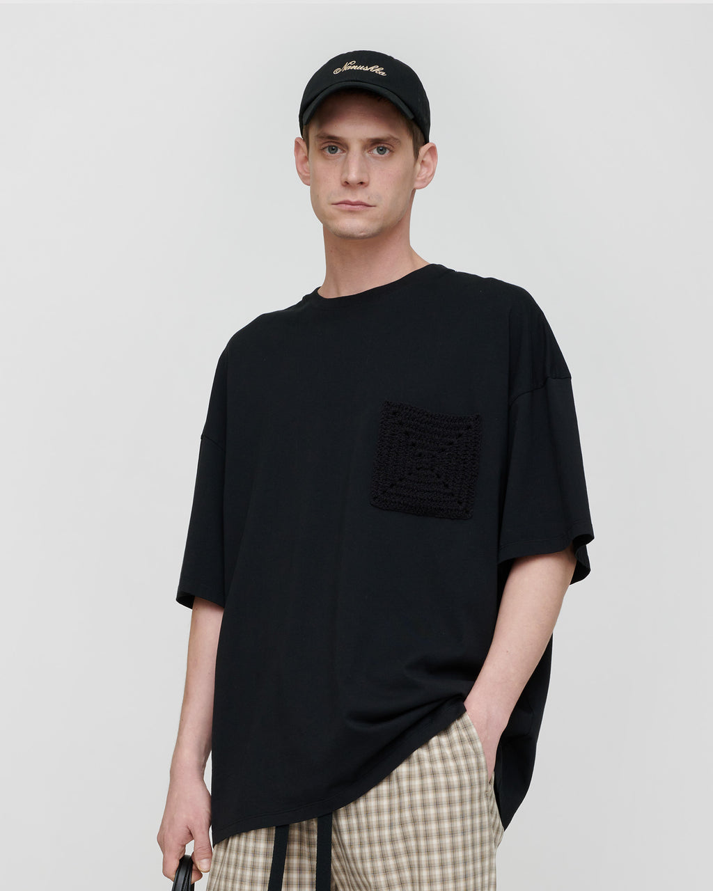 Wren Origami - Crochet T-shirt - Black