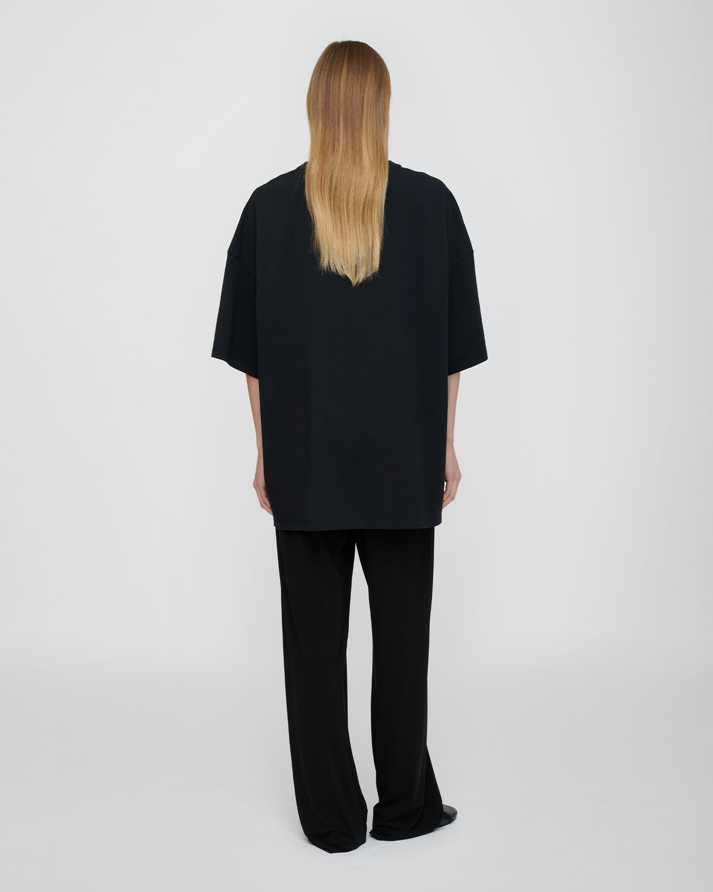 Wren Origami - Cotton Jersey/Crochet Pocket - Black