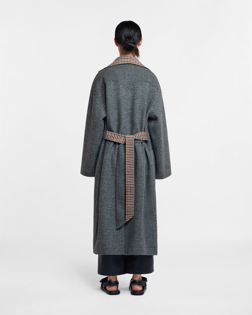 Alamo - Reversible robe coat - Reversible Check