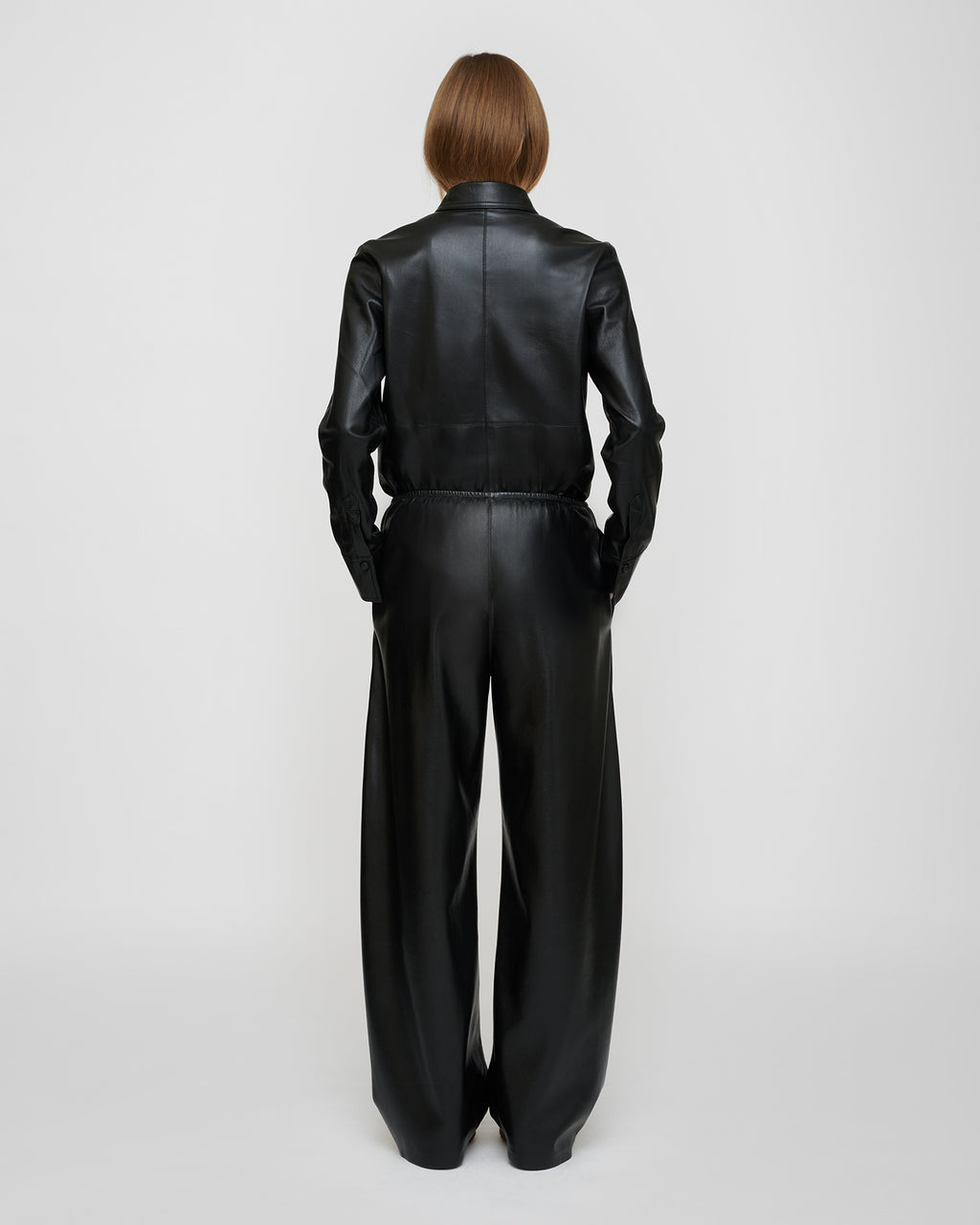 Naum - Okobor™ Alt-Leather Shirt - Black