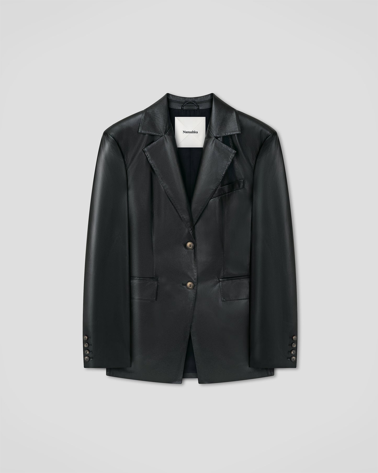 Hathi - Okobor™ Alt-Leather Blazer - Black
