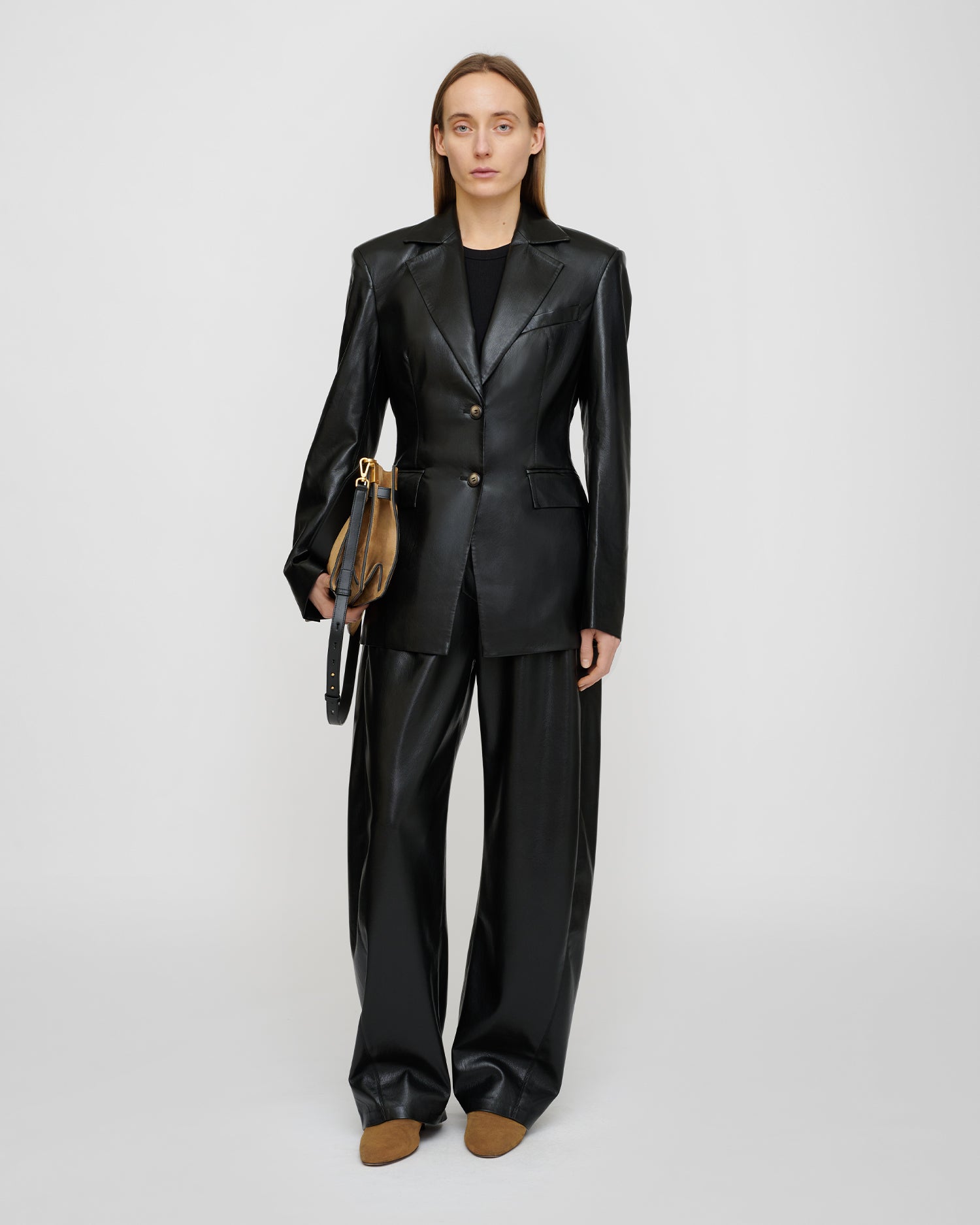 Hathi - Okobor™ Alt-Leather Blazer - Black