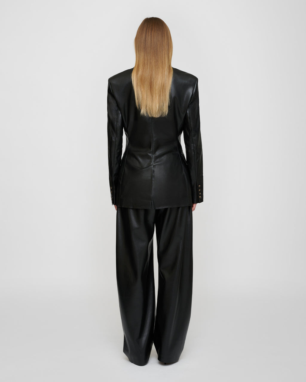 Hathi - Okobor™ Alt-Leather Blazer - Black