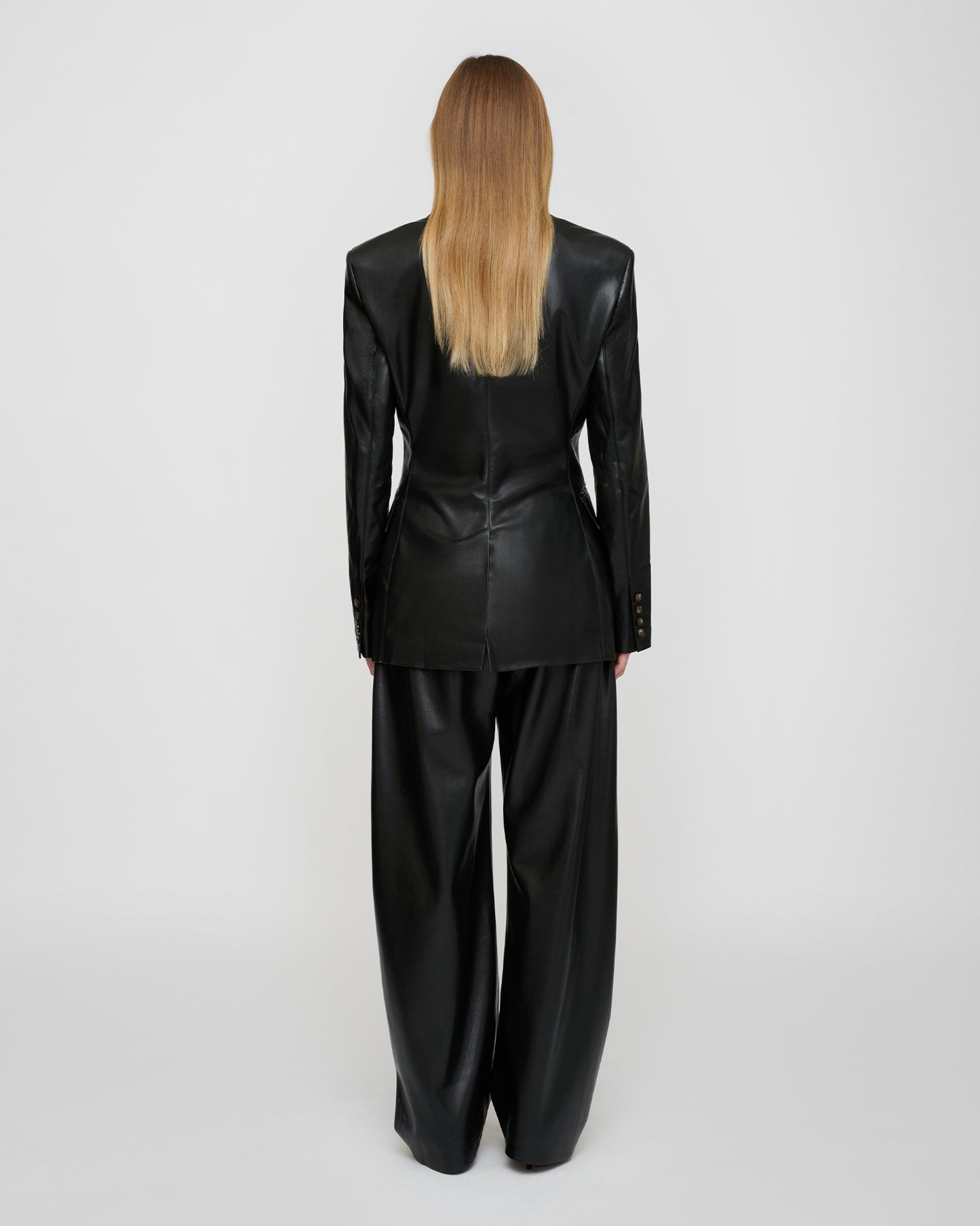 Hathi - Okobor™ Alt-Leather Blazer - Black