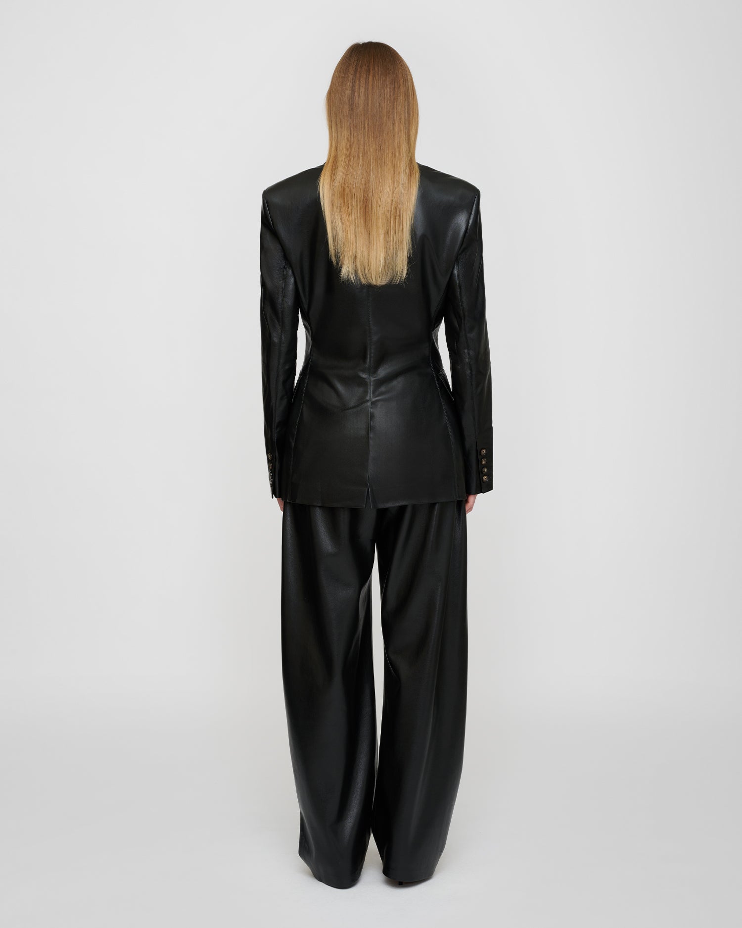 Hathi - Okobor™ Alt-Leather Blazer - Black