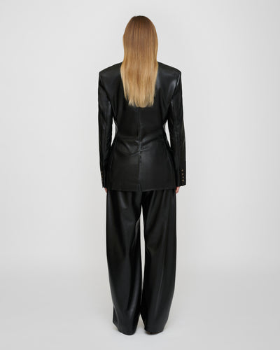 Hathi - Okobor™ Alt-Leather Blazer - Black