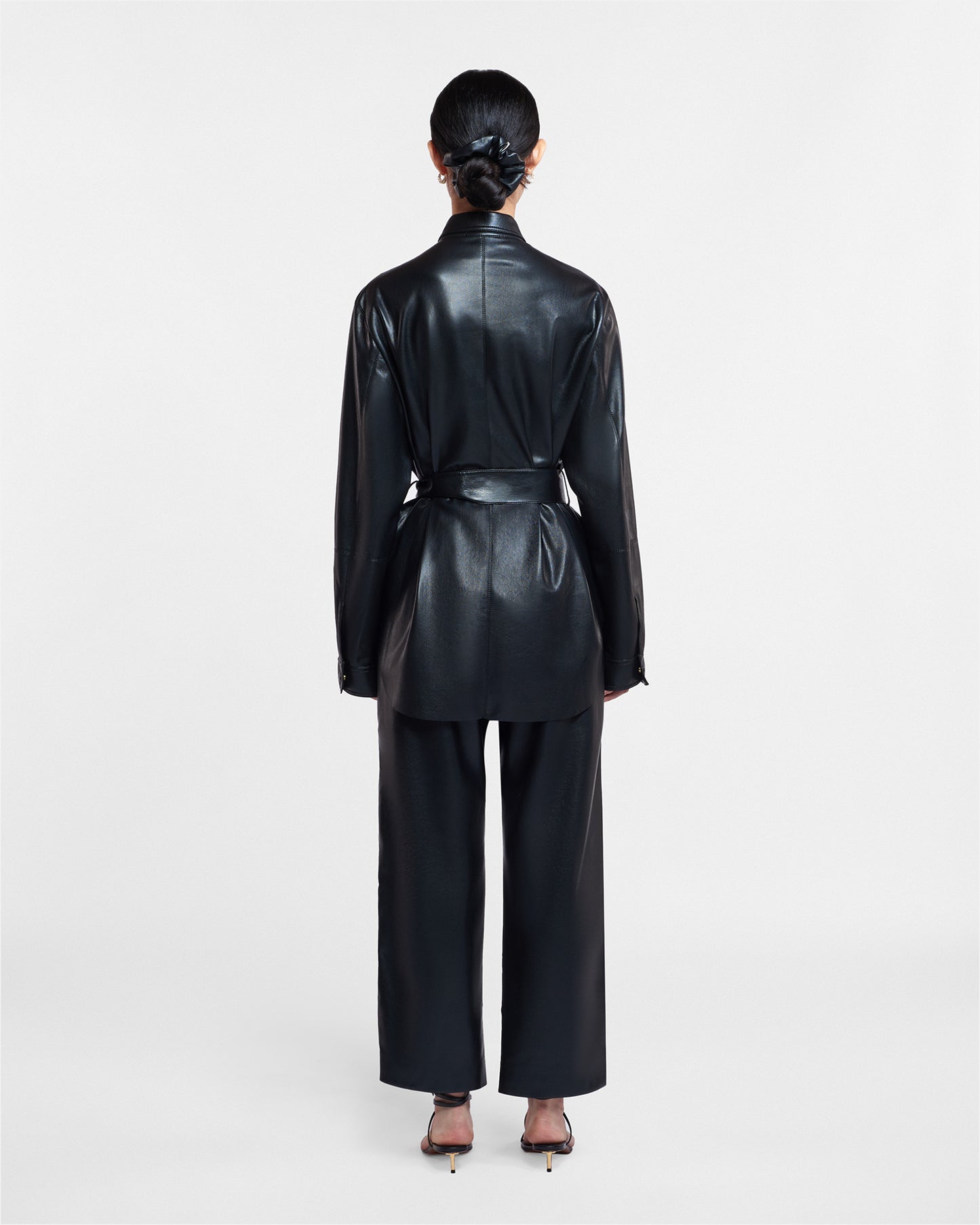 Artha - Okobor™ Alt-Leather Shirt - Black