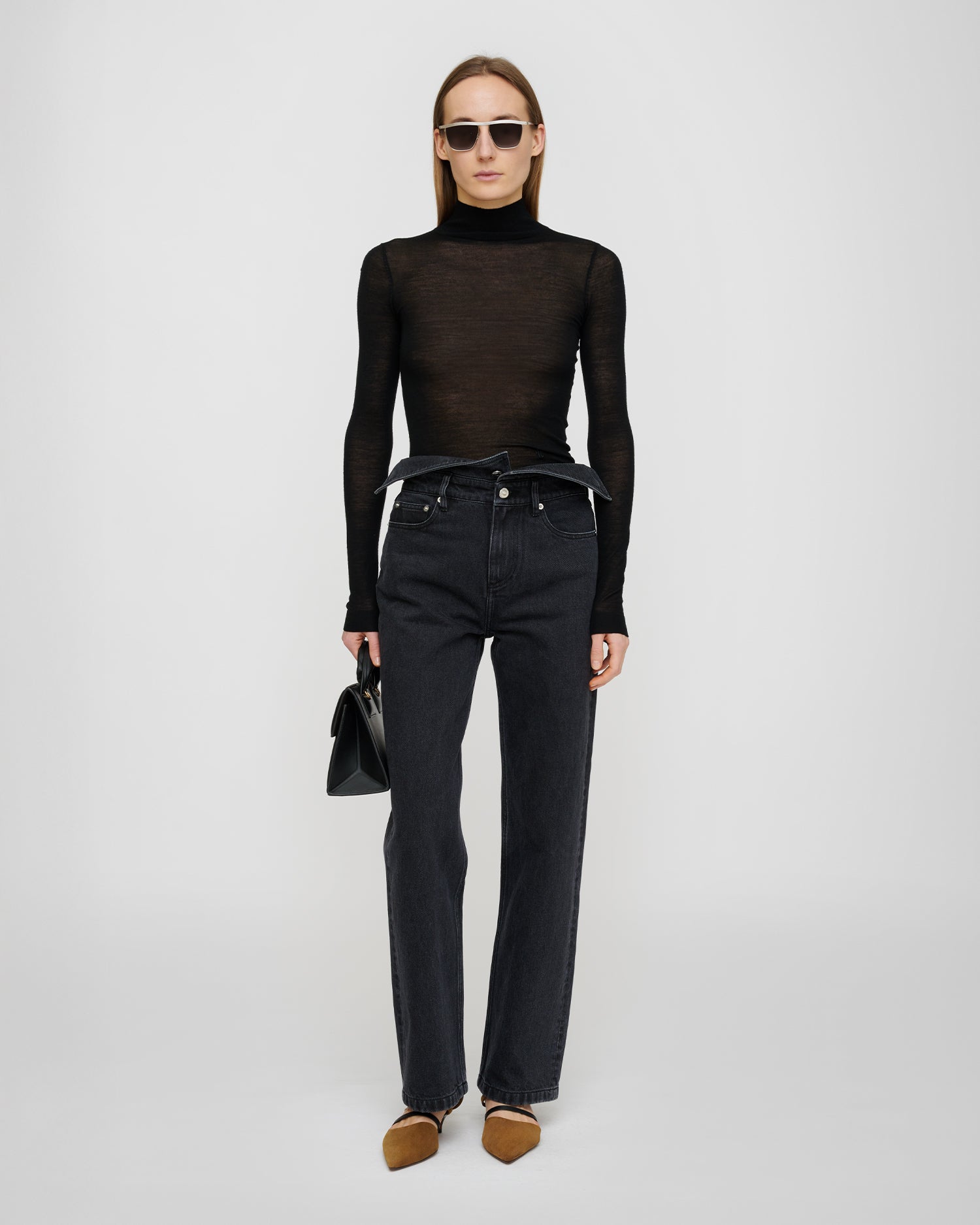 Harri - Fine Merino Wool Top - Black