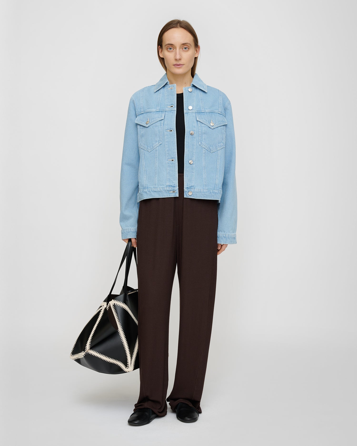 Maren - Denim jacket - Eco Light Wash – Nanushka