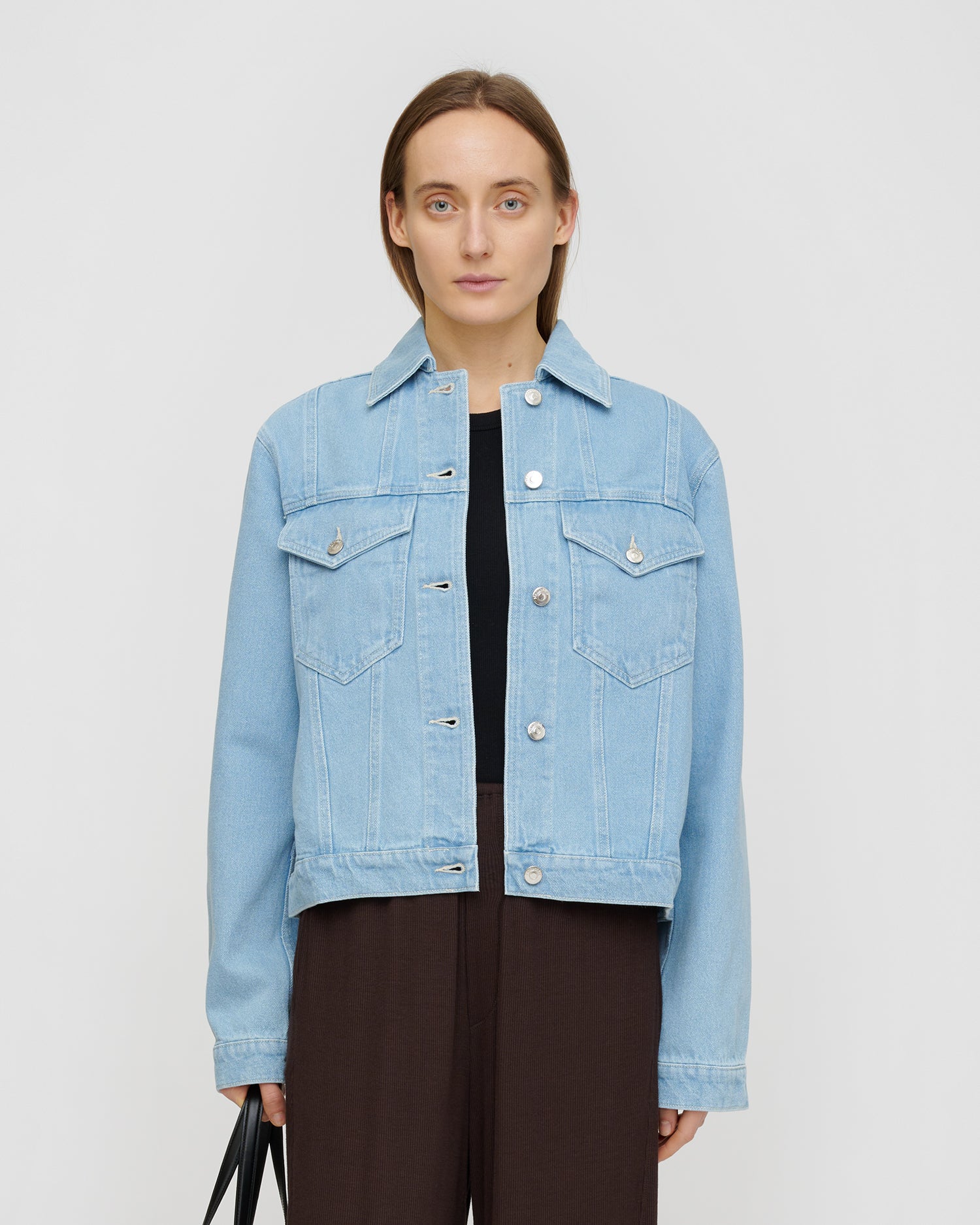 Maren - Denim jacket - Eco Light Wash – Nanushka