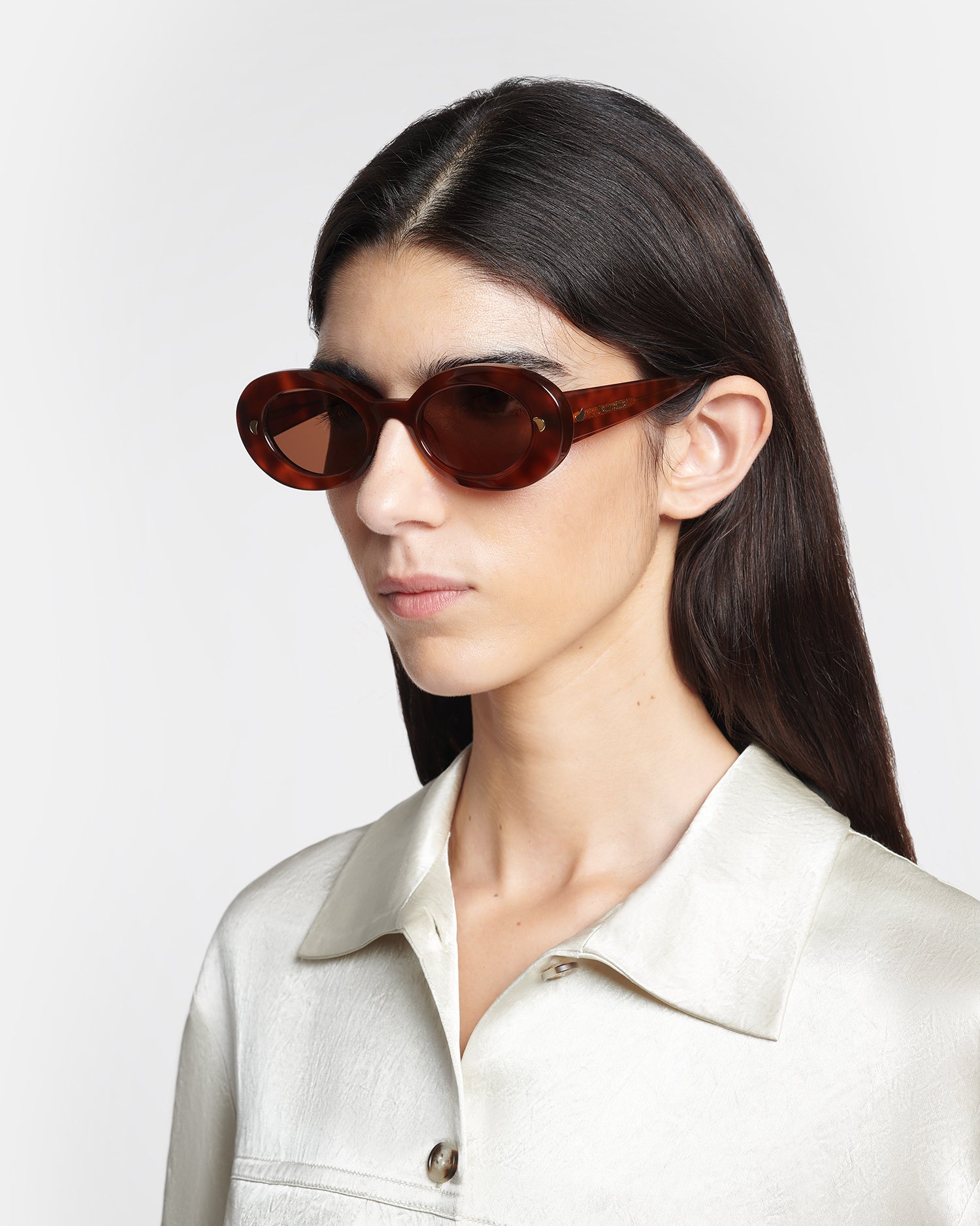 Giva - Bio-Plastic Oval Sunglasses - Light Turtle