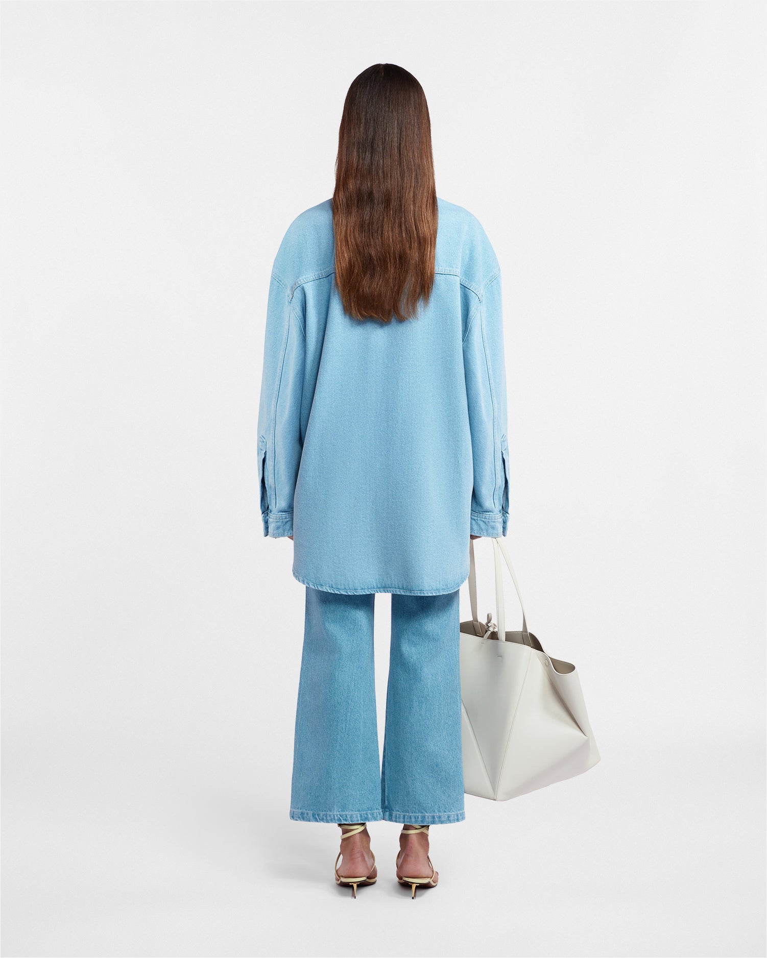 Aarna Denim Shirt Eco Light Wash – Nanushka - Main Image
