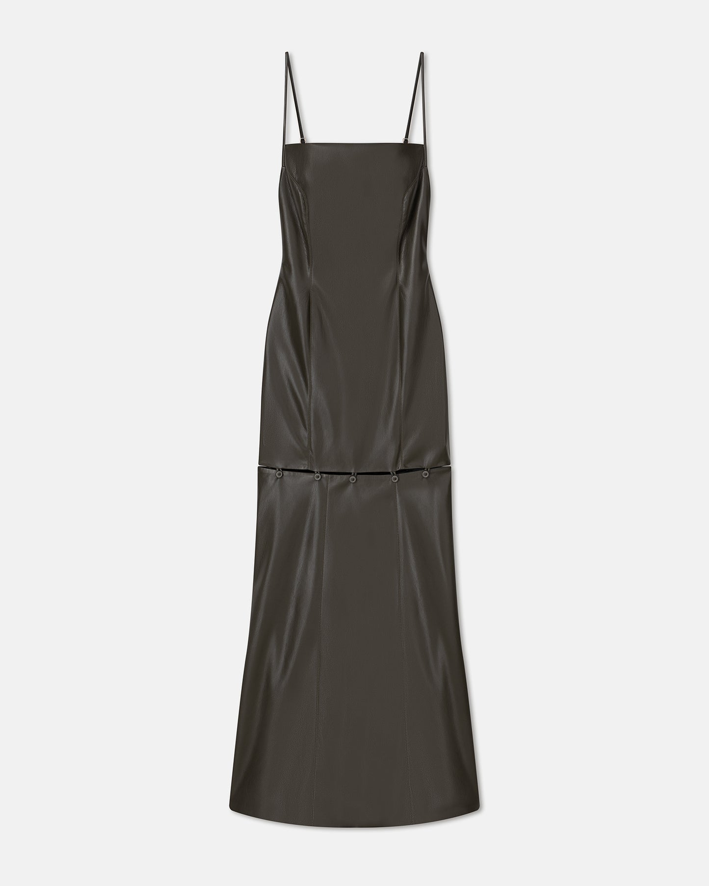Freza - Okobor™ Alt-Leather Maxi Dress - Soil