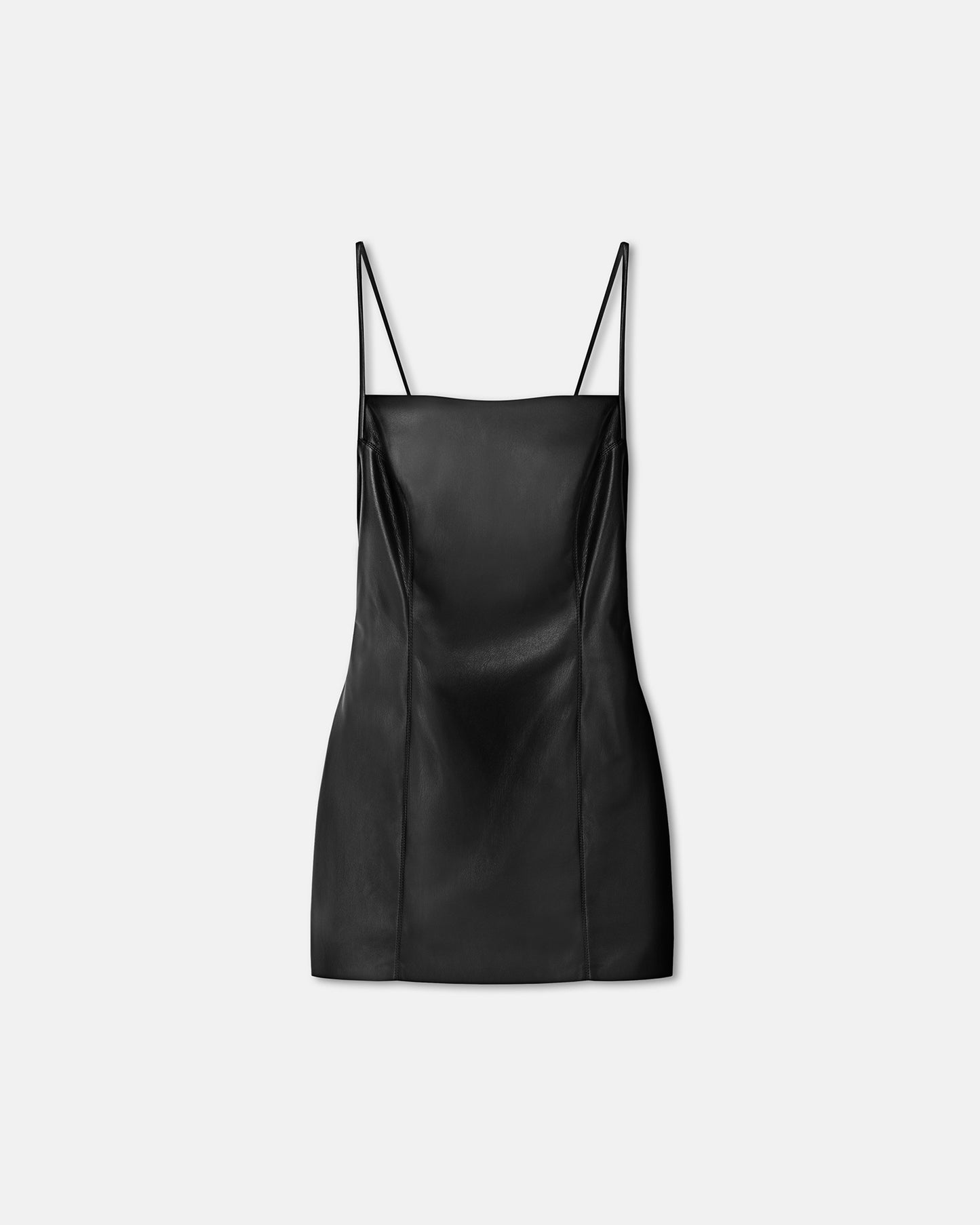 Jorie - Okobor™ Alt-Leather Mini Dress - Black