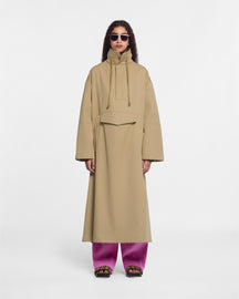 Cyrille - Bonded Trench Pullover Coat - Beige