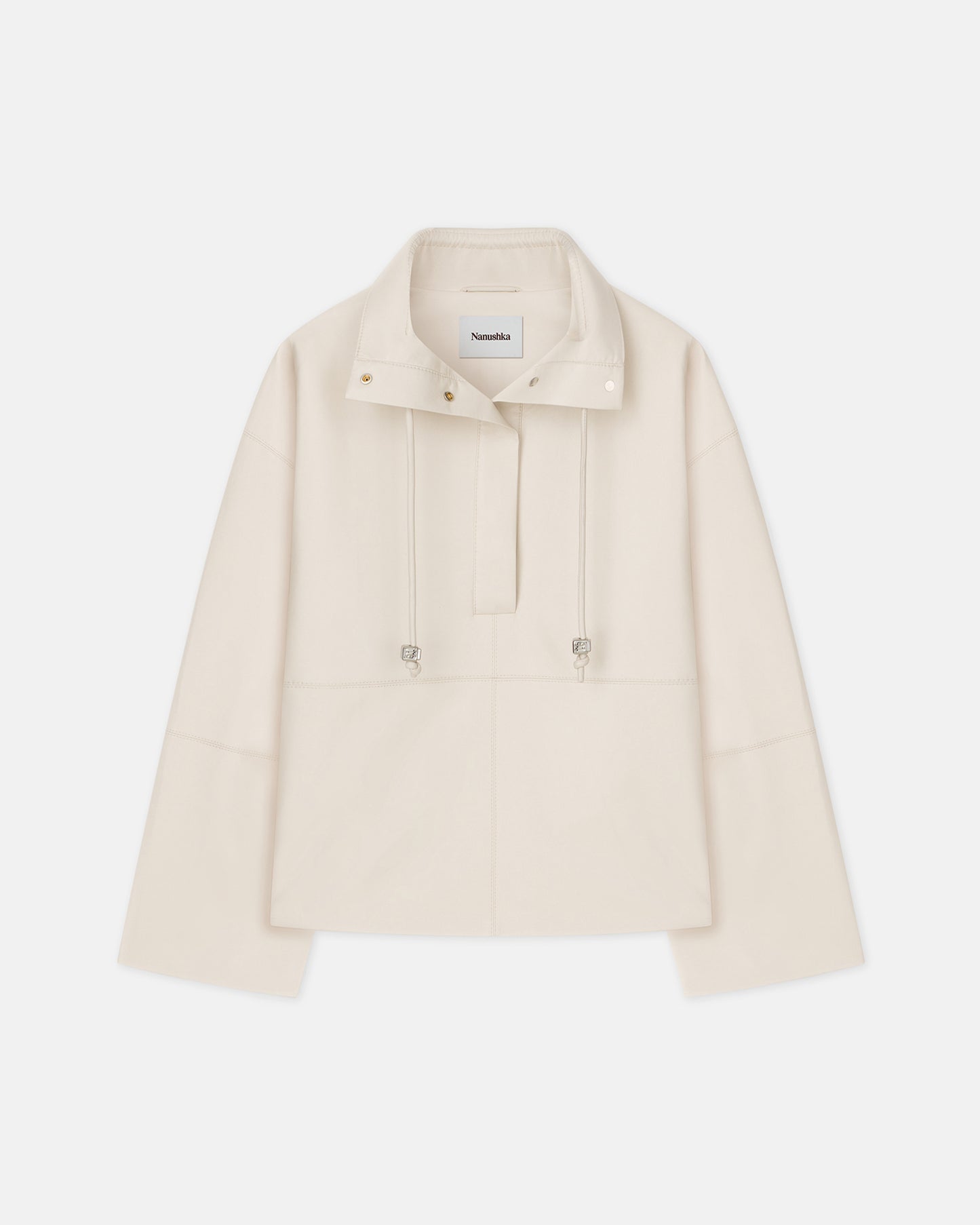 Yvette - Regenerated Leather Jacket - Crayon